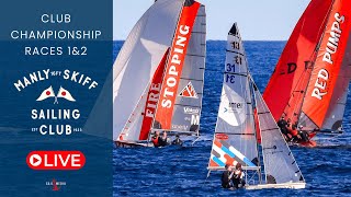 Manly 16ft Skiff Sailing Club Championship Races 1 and 2 [upl. by Elidad]