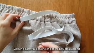 Fixing overstretched elastic waistbands [upl. by Ahsilak]