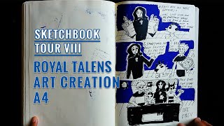 Sketchbook Tour No VIII  Royal Talens Art Creation A4 sketchbook royaltalens goldenartistcolors [upl. by Ellehcsor529]