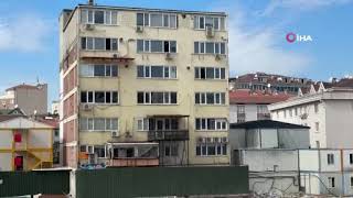 Profilo Alışveriş Merkezi’nin yıkımı esnasında yan apartmana çelik direk saplandı 1 kiş [upl. by Damarra312]