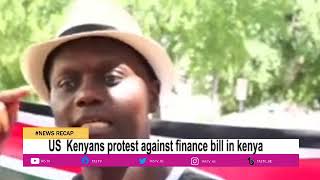 US Kenyans protest against finance bill in Kenya [upl. by Corrianne68]