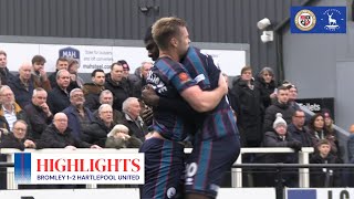 A HUGE result on the road 🤩  Bromley 12 Hartlepool United [upl. by Nahsab386]