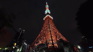 【4K HDR】Night Walk in Tokyo RoppongiTokyoTower [upl. by Ettenan888]