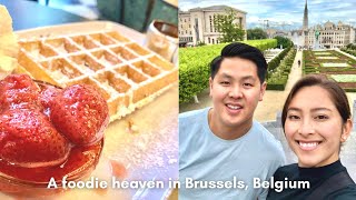 🧇Travel Vlog A foodie heaven in Brussels Belgium [upl. by Manny]