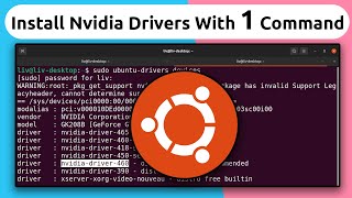 How To Install Nvidia Drivers in UBUNTU LINUX Shorts [upl. by Jeminah]