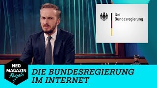 Die Bundesregierung im Internet  NEO MAGAZIN ROYALE mit Jan Böhmermann  ZDFneo [upl. by Munster]