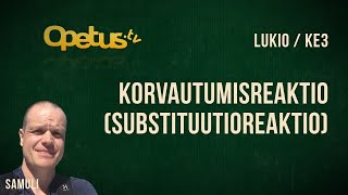 Korvautumisreaktio substituutioreaktio [upl. by Lehacim]