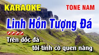 Karaoke Linh Hồn Tượng Đá Tone Nam Nhạc Sống Beat Hay  Nguyễn Linh [upl. by Benedikt563]