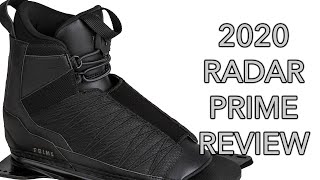 2020 Radar Prime Water Ski Binding Review [upl. by Farlay]