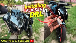 KTM DUKE 390 Gen 3 DRL Flicker Installation  Duke 390 Modification 🚀 First Time In Youtube ▶️ [upl. by Herc]