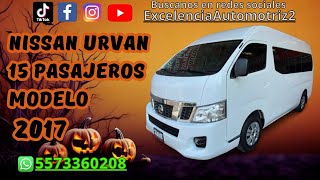 Nissan Urvan Nv350 Modelo 2017 En Venta [upl. by Hillari]