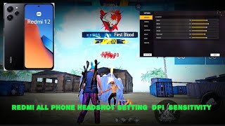 🙏🏿🗿redmi all phone Headshot settingsdpisensitivity✅ freefireheadshotsettingfffreefiresetting [upl. by Cleaves]