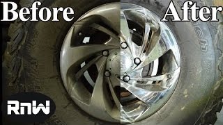 How to Clean Remove Rust Restore and Polish Chrome Wheels  LIKE A BOSS [upl. by Elletsyrk]