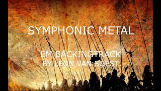 E Minor Symphonic Metal Backing Track 160 BPM [upl. by Bryan2]