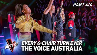 Every 4CHAIR TURN Blind Audition on The Voice Australia  Part 44 [upl. by Azelea]