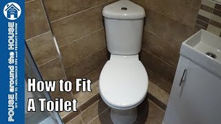 How to fit a toilet Toilet installation and plumbing for beginners [upl. by Stutman]