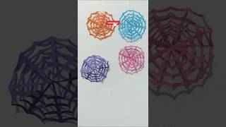 DIY Paper Spider Web  Unleash Your Creativity 🕸️  Easy Spider Web Craft Tutorial [upl. by Rollo]