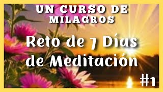 Reto de 7 Días de Meditación 🕊️ Un CURSO de MILAGROS 🕊️ Día 1 El Perdón 🕊️ [upl. by Searby]