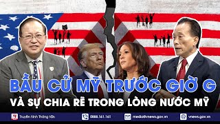 BẦU CỬ MỸ TRƯỚC GIỜ G Tỉ lệ ủng hộ bám đuổi sít sao đang vạch trần sự chia rẽ trong lòng nước Mỹ [upl. by Aicinad]