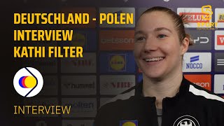 Deutschland  Polen  Interview Kathi Filter HandballWM der Frauen 2023  SDTV Handball [upl. by Odelet507]