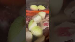 Homemade chicken broth recipe Chicken Broth Cooking Fun Recipe Cook Cooking CookingShow￼ [upl. by Carmena]