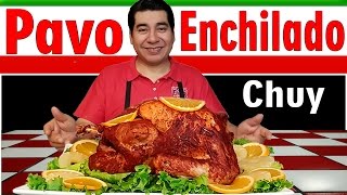 Pavo al horno Pavo enchilado Pavo al chipotle Pavo Navideño recetachuy [upl. by Anadal]