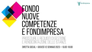 Fondo nuove competenze e Fondimpresa [upl. by Ulick353]