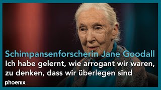 phoenix persönlich Verhaltensforscherin Jane Goodall zu Gast bei Theo Koll [upl. by Matronna]