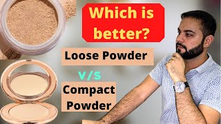 Compact PowderLoose PowderWhich is better Can we use them together [upl. by Rehpotsrhc]