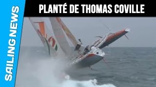 Lincroyable planté de Thomas Coville sur Sodebo au départ de Ouessant [upl. by Viridis284]