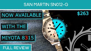 San Martin SN012  Miyota 8315  Full Review [upl. by Imailiv]