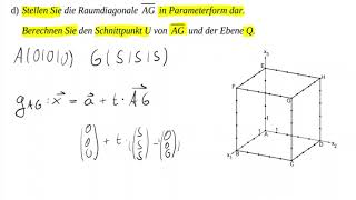 NRW Abituraufgabe 2019  Prüfungsteil mit Hilfsmittel  Mathe  Grundkurs  Vektoren [upl. by Julia681]