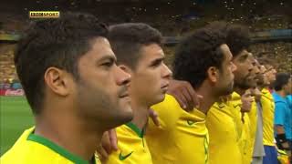 Brazil National Anthem vs Germany World Cup 2014 [upl. by Karissa256]