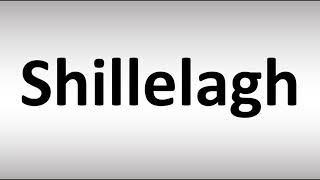 How to Pronounce Shillelagh [upl. by Hull]