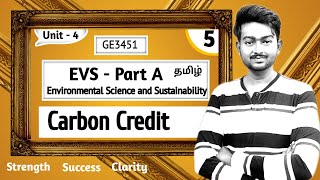 Carbon credit in Tamil Part A Unit 4 GE3451 Tamil Environmental Science amp Sustainability [upl. by Rother]