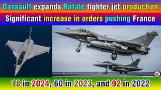 Dassault expands Rafale fighter jet production Significant increase in orders pushing France [upl. by Ham]