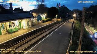 Corfe Castle Station1  Swanage Railway  Railcam UK [upl. by Otanod]