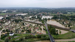 Powódź w powiecie pszczyńskim i gm Czechowice  poniedziałek 16092024 [upl. by Fayre686]