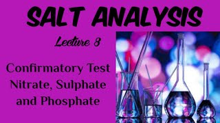 Salt AnalysisLecture 8Confirmatory Test For NitrateAcetateSulphatePhosphate [upl. by Eislehc122]