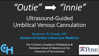 Outie to Innie Ultrasound Guided Umbilical Venous Cannulation [upl. by Aicilav]