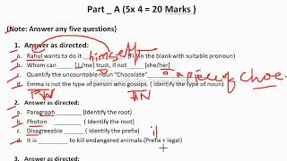 DEGREE 1st year I semester English PAPER PATTERN WITH SOLUTIONS OSMANIA UNIVERSITY [upl. by Intosh]