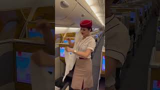 Emirates cabin crew service meets style emirates cabincrew trending AviationLife TravelDiarie [upl. by Brand564]