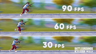 90 FPS vs 60 FPS vs 30 FPS Does FPS Matter FPS Comparison For BGMI PUBG MOBILE [upl. by Onitnatsnoc]