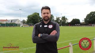 270724 Harrogate Railway 30 Selby Town FC postmatch interview [upl. by Gladi498]