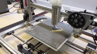 3D Print a heart of clay  Paste Extruder K8205 [upl. by Evin]