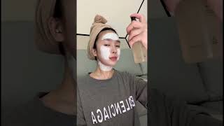 Disappearing facial mask makeup 메이크업 beauty [upl. by Johnsson]