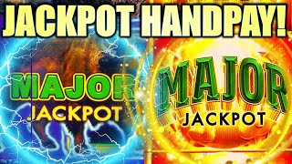 ★JACKPOT HANDPAY★ MAJOR ON BOTH GAMES LIGHTNING BUFFALO LINK amp DRAGON TRAIN Slot Machine [upl. by Ringe]