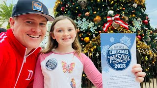 Disney Springs famous Christmas tree trail at Walt Disney World follow along for the fun Ep 199 [upl. by Ortrude96]