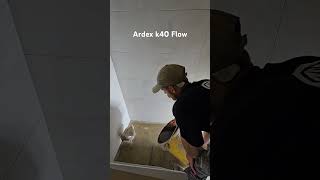 Self leveling timelapse ardex k40 flow [upl. by Sacci229]