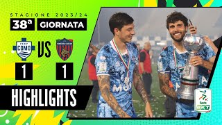 Como vs Cosenza 11  Il sogno Serie A si avvera per i comaschi  HIGHLIGHTS SERIE BKT 2023  2024 [upl. by Hooke]